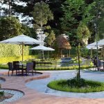 Desain landscape cafe spyco medan