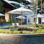 Desain landscape taman cafe spyco medan