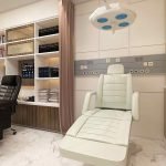 Desain interior ruang periksa klinik kandungan di medan