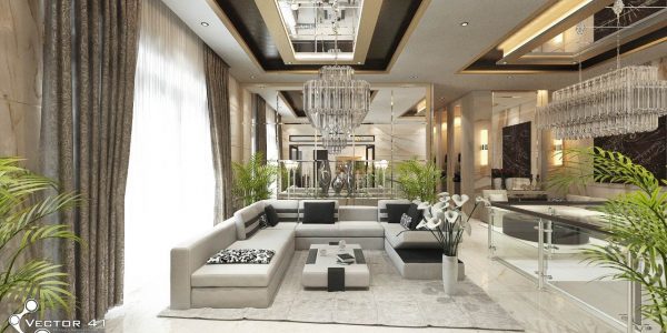 Desain interior ruang keluarga lt 2 view 2 ibu dewi medan