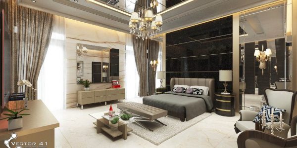 Desain interior master bedroom view 2 ibu dewi medan