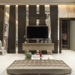 Desain interior master room rumah tropis ibu dewi medan