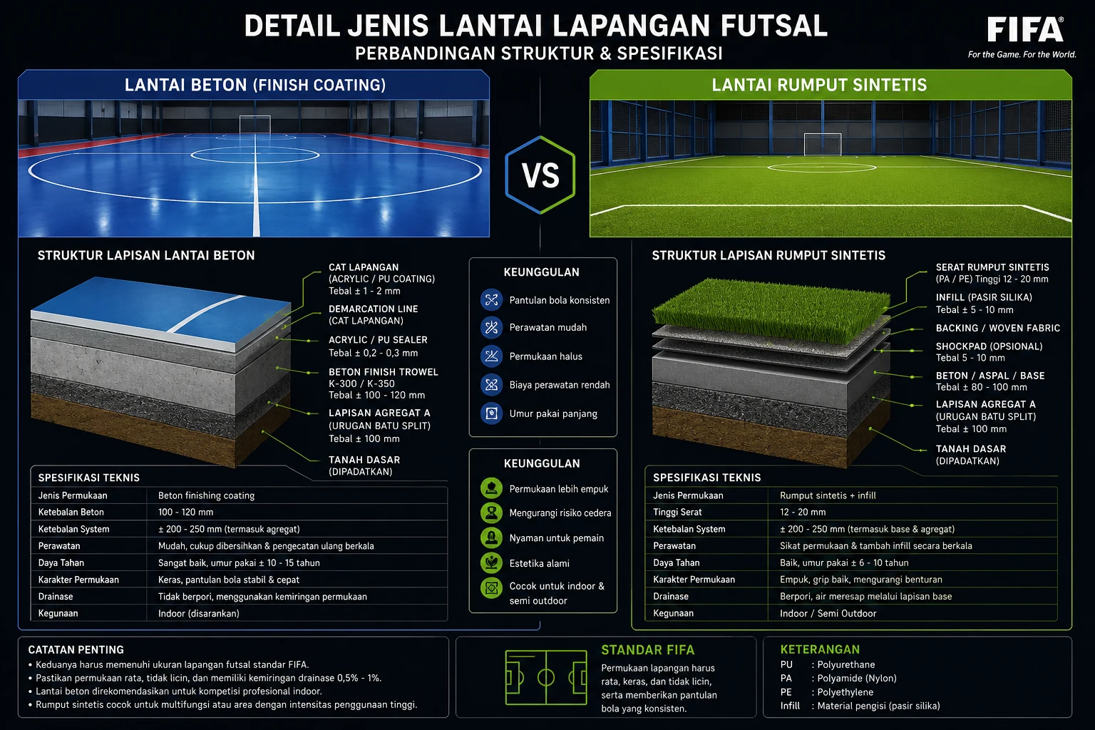 Pembuatan Lapangan Futsal 1