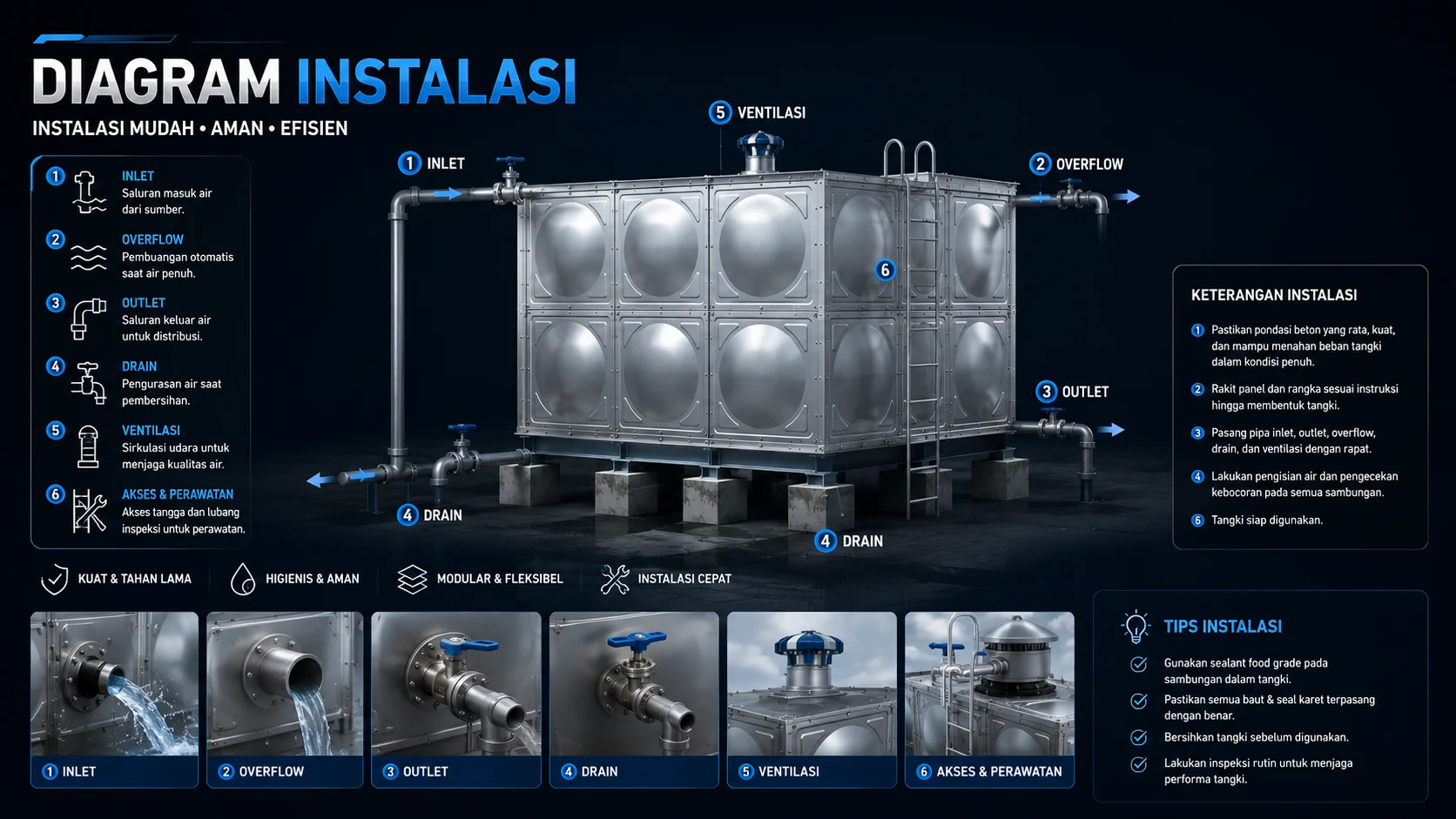 Instalasi Tandon Panel 1