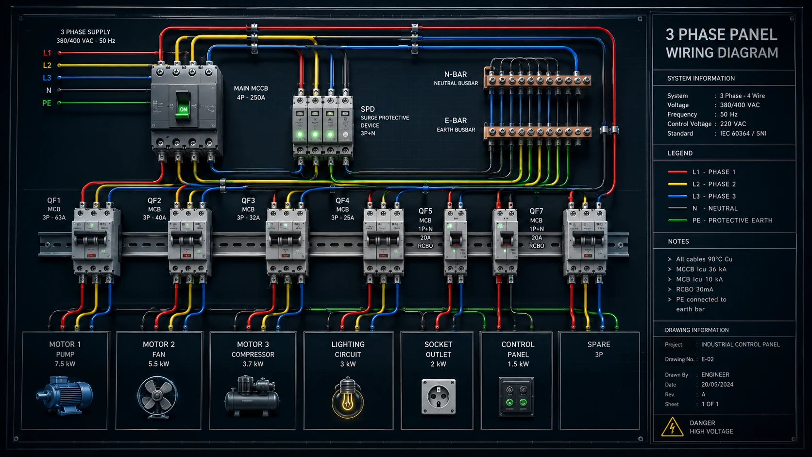 Wiring Diagram Panel 1