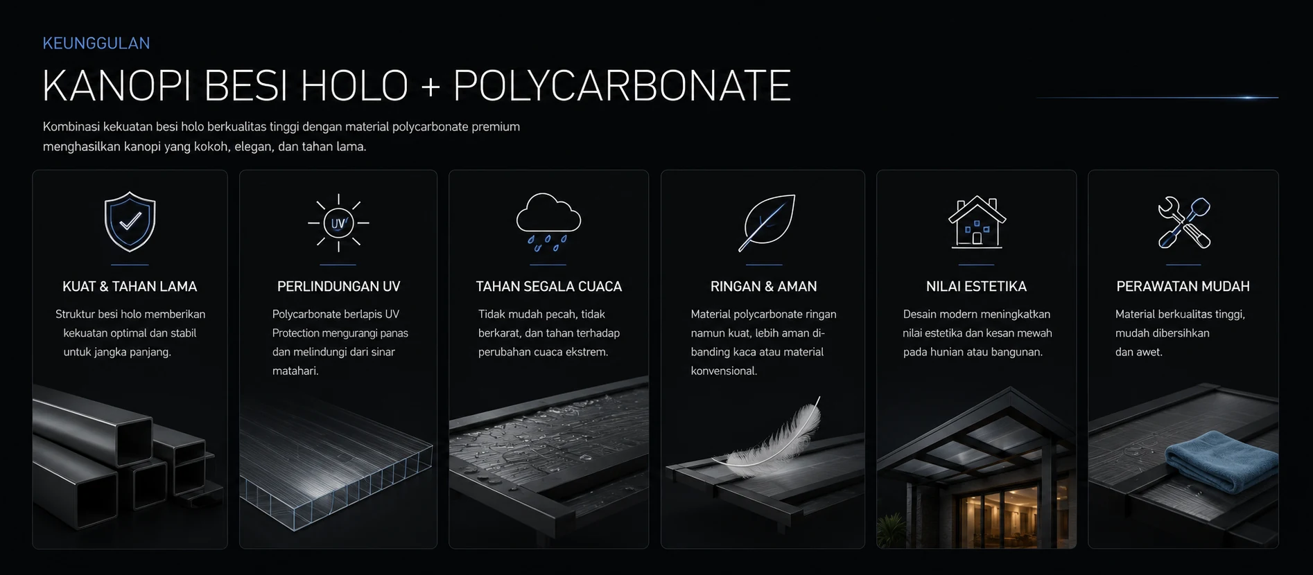 Harga Kanopi Hollow 1