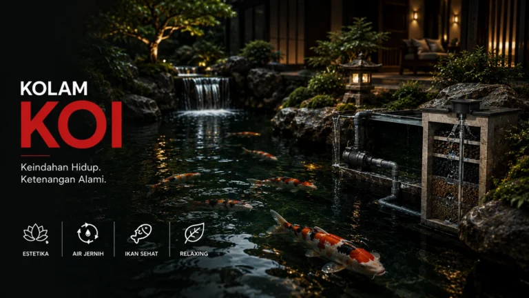 Pembuatan kolam KOI