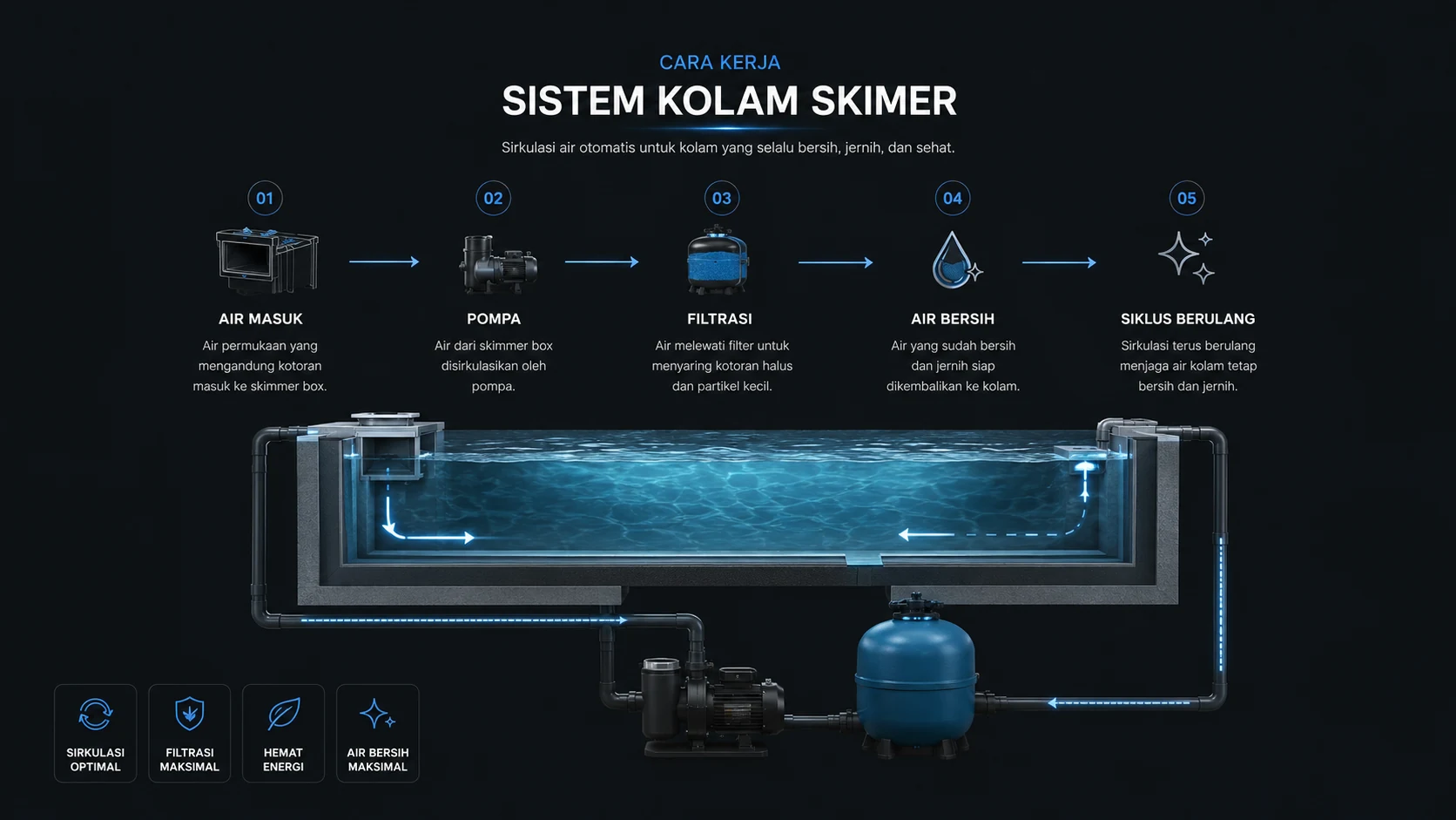 Pembuatan Kolam Skimer 1