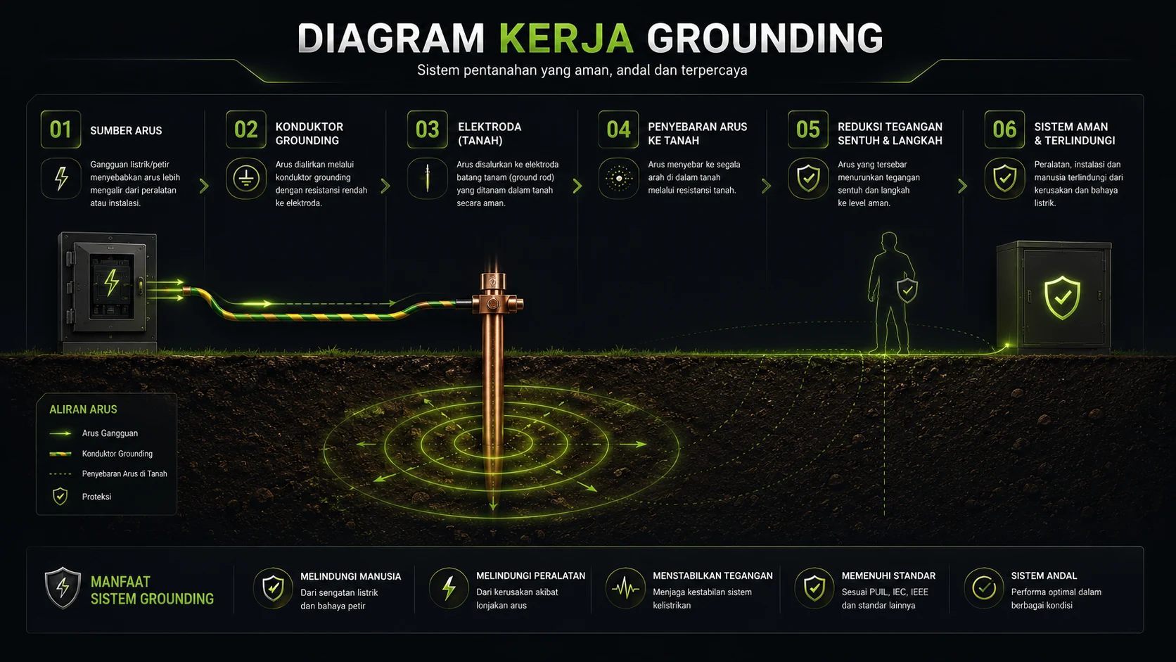 diagram kerja grounding