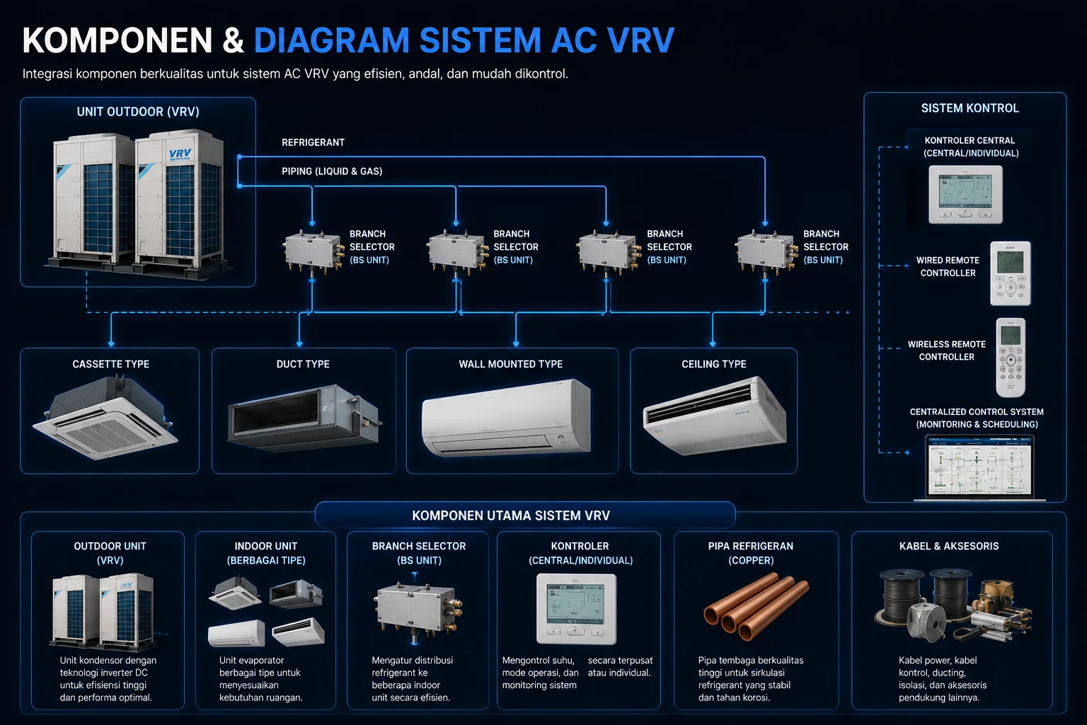 komponen Harga Ac VRV
