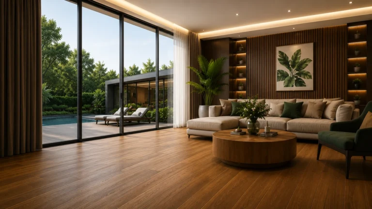 lantai kayu solid