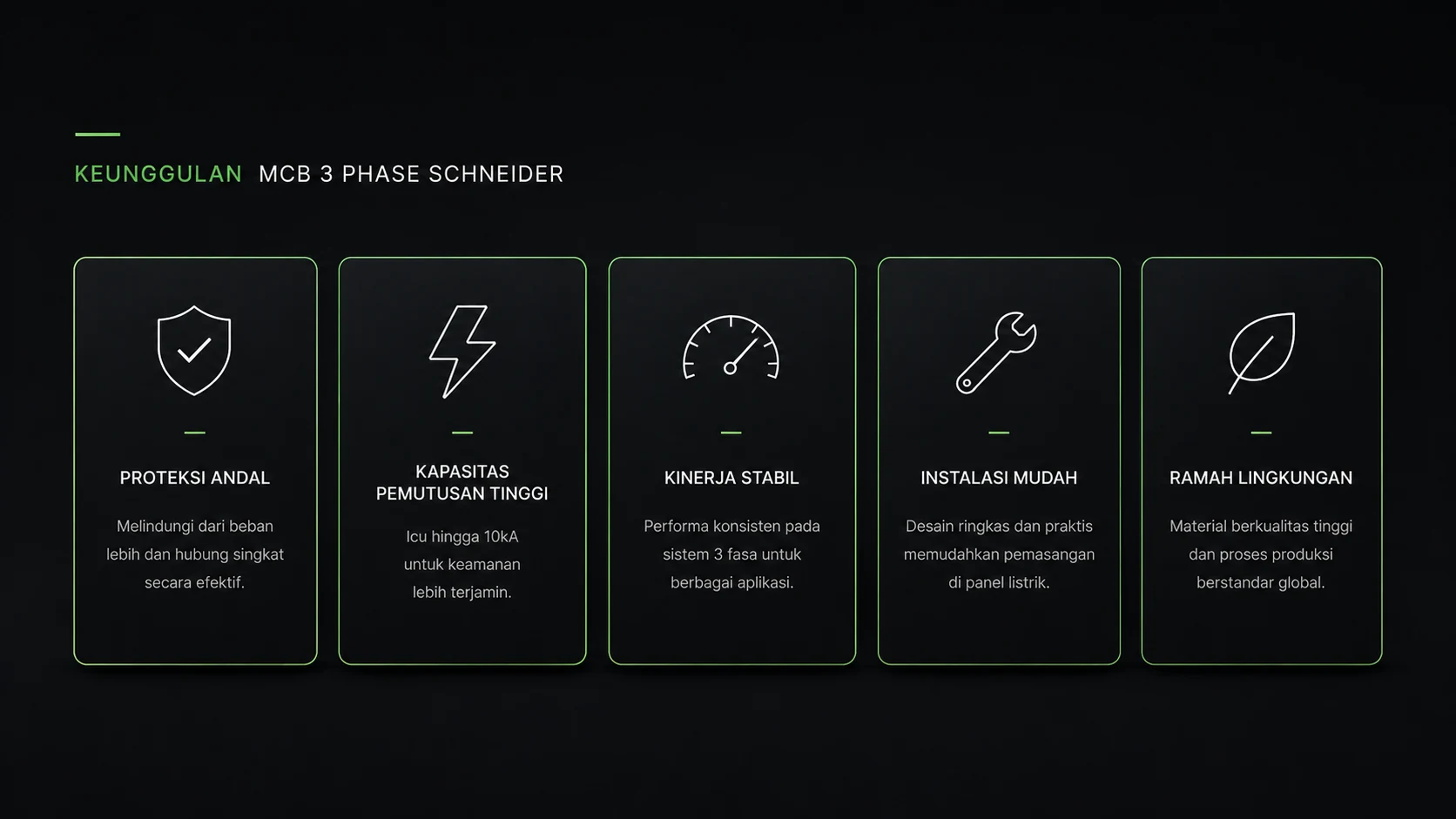 benefit mcb 3 phase