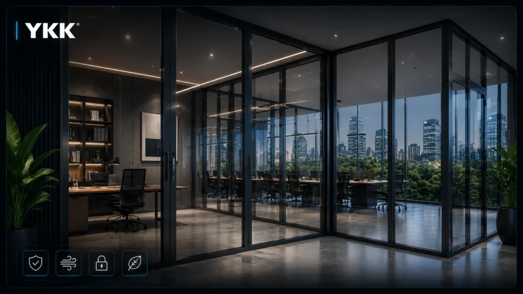 pintu kaca aluminium