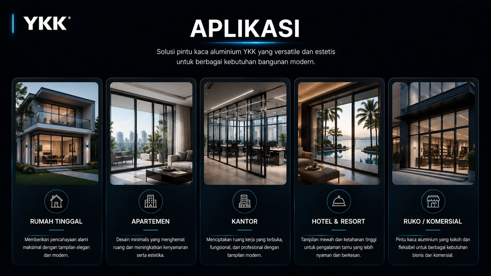 aplikasi pintu kaca aluminium